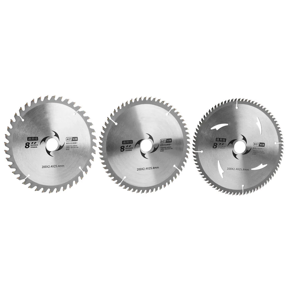 Carbide Saw Blade Circular Saw Blade Carbide Wood Chipboard Plywood Cutting Disc Woodworking 8 inch Circular Saw Blade Saw Blade