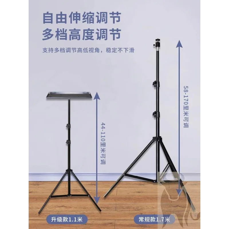 Height Adjustable Laptop Standing Desk Portable Foldable Workstation for Office Outdoor Live Streaming RV Camping image 4