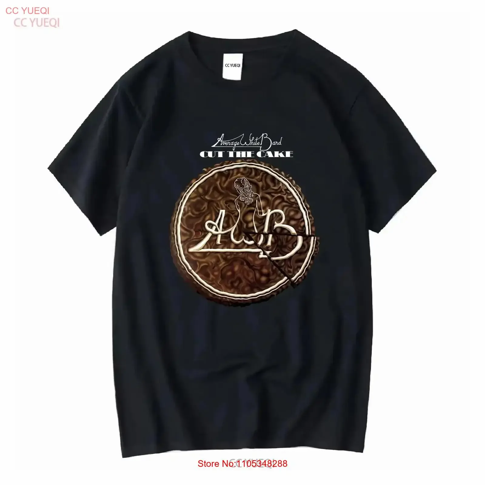 The Average White Band AWB Cut Cake Vintage T Shirt Funk Music Alan Gorrie Washed fashion Versatile Soft streetwear vintage