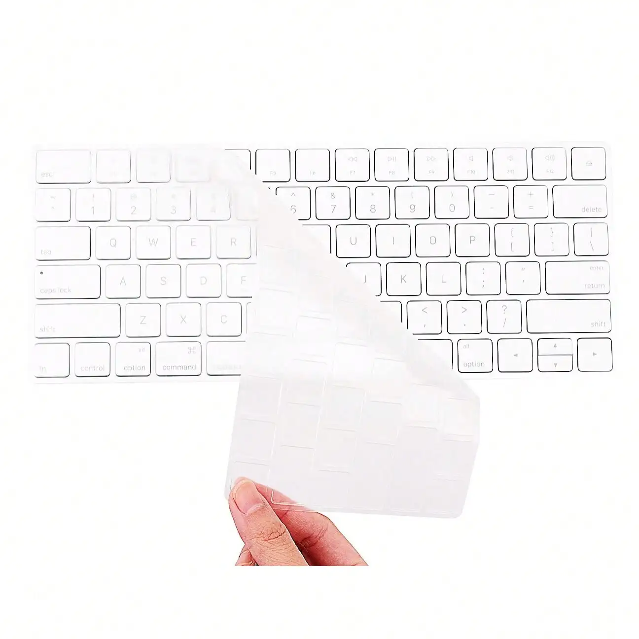 TPU Keyboard Cover for Apple Magic Bluetooth Keyboard, US ANSI / EU ISO Layout, Compatible A2449 A3118 A2450 A3203 A1644 A1314