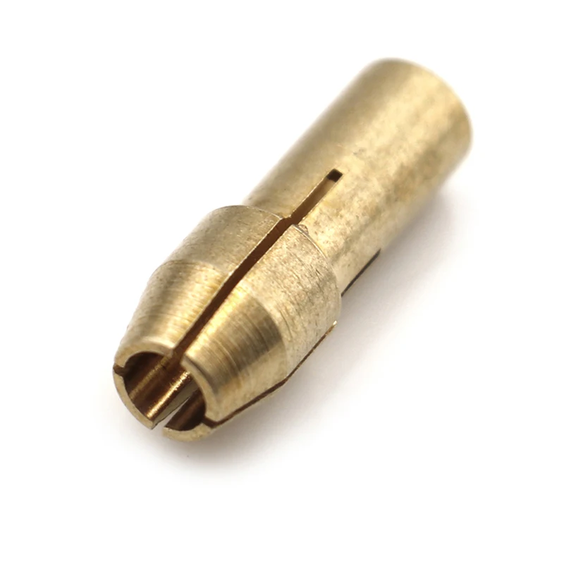 10Pcs brass drill chuck collet bits 0.5-3.2mm 4.8mm shank for rotary tool