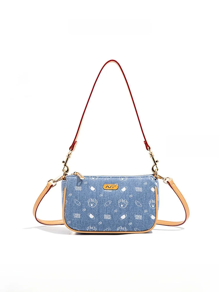 noisy-teddy25-faionable-canvas-denim-crossbody-handbag-cute-print-versatile-single-oulder-bag-sli-briti-sle-leisu