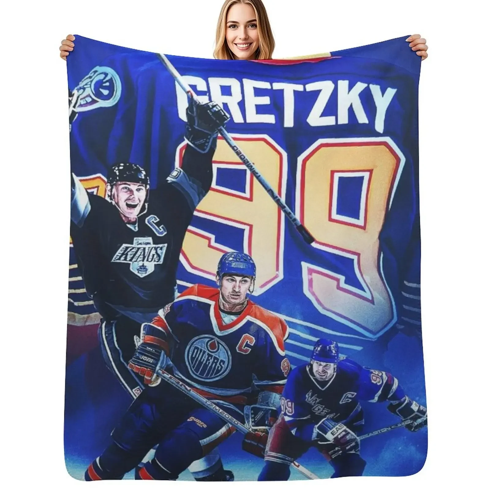 

Wayne Gretzky Throw Blanket cosplay anime for sofa Luxury Multi-Purpose Blanket