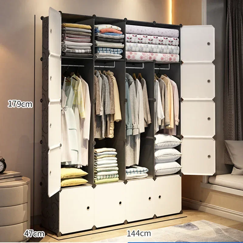 Cheap Minimalist Wardrobe Partitions Portable Clothes Storage Closet Organizer Cube Bedroom Modern Guarda Roupa Salon Furniture