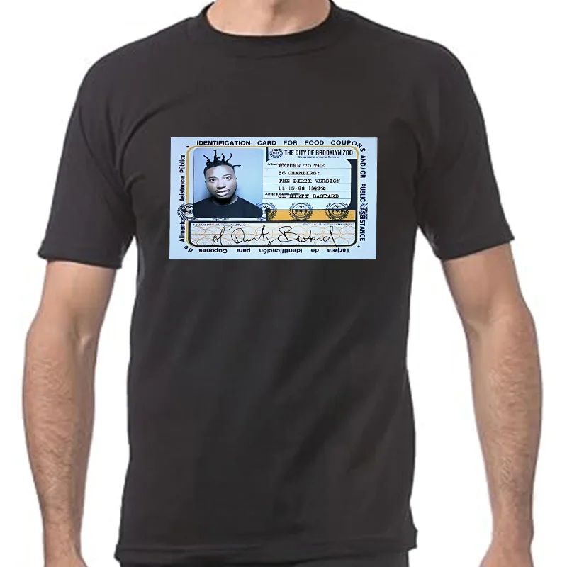 2025 RAPPER ODB OL DIRTY BASTARD FOOD STAMP T-Shirt Custom Rare Art Unisex Tee-Shirt New Black Short Sleeve Men Top OLD SKOOL