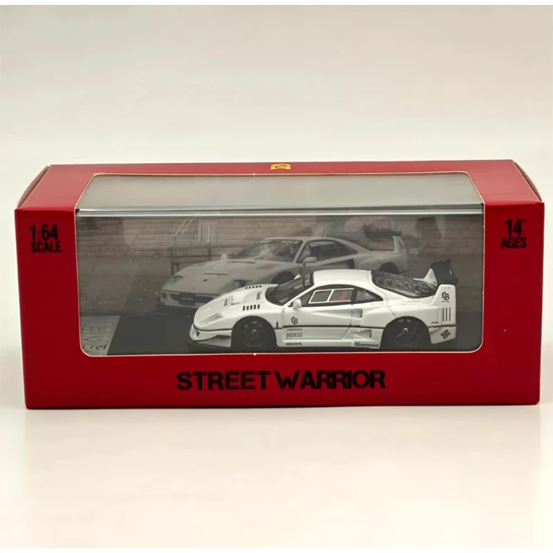 Street Warrior Original 1:64 Scale F40 LBWK Simulation Alloy Car