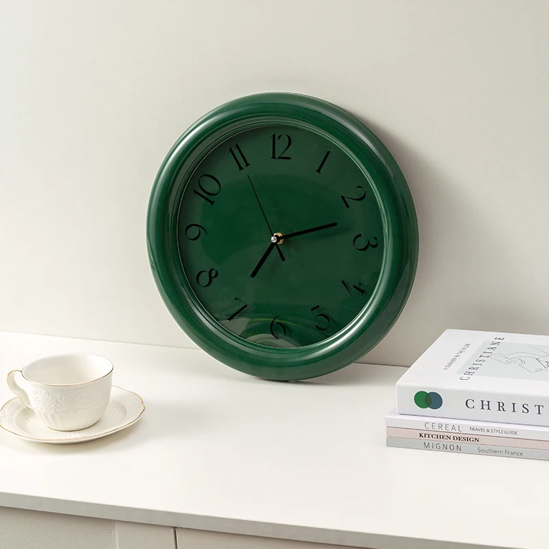 【EpeiusHome】Ins  Nordic Minimalist Cream  Japanese  Retro Style Chubby Round Wall Clock