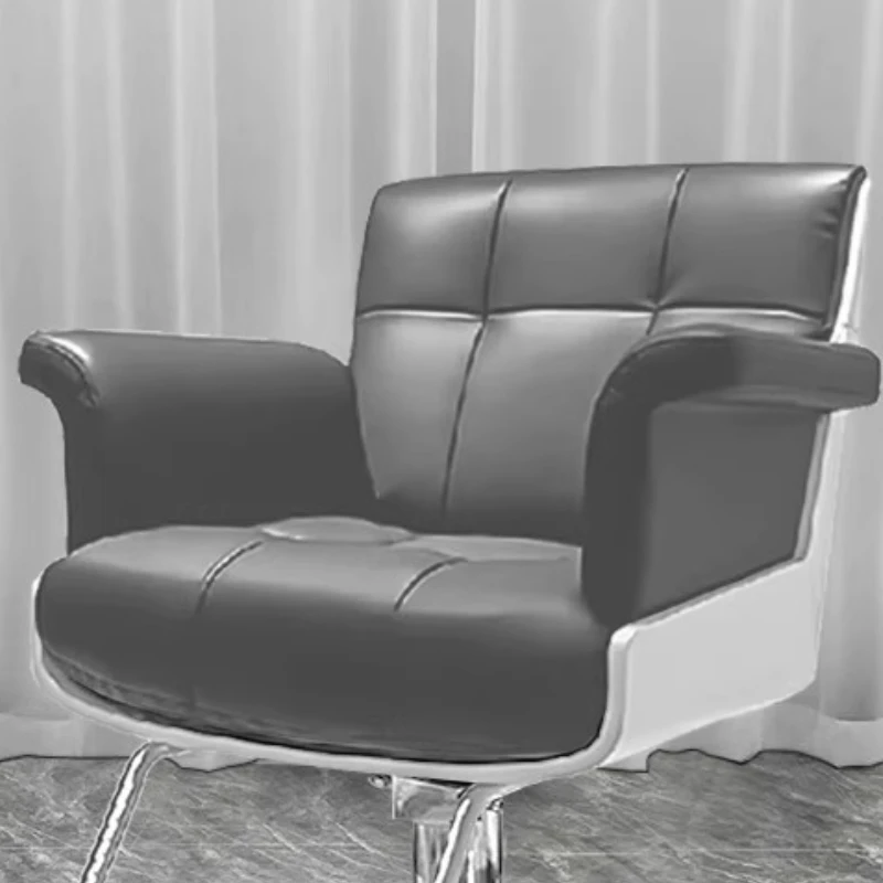 Salon Perm chaises De barbier teinture De cheveux barbier chaises De barbier en cuir PU pivotant meubles De Salon cosmétique Sillon De Barbería Lslfy