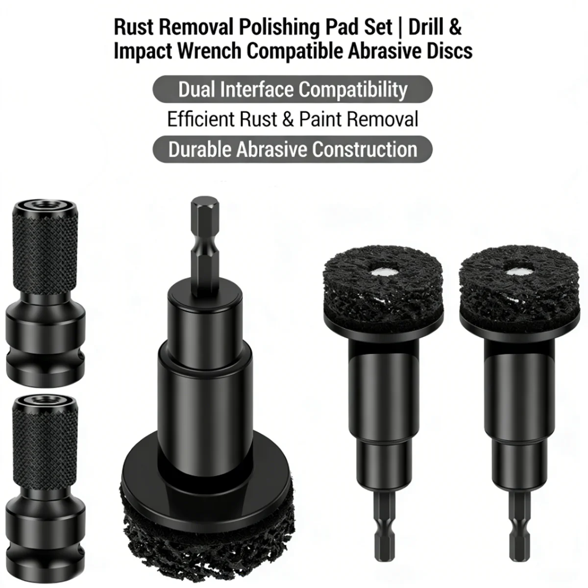 

Auto Wheel Hub Brush Car Wheel Hub Grinder Rust Grinding Removal Tool Brake Grinding Cleaner Kit Rust Remover Polishing Tool