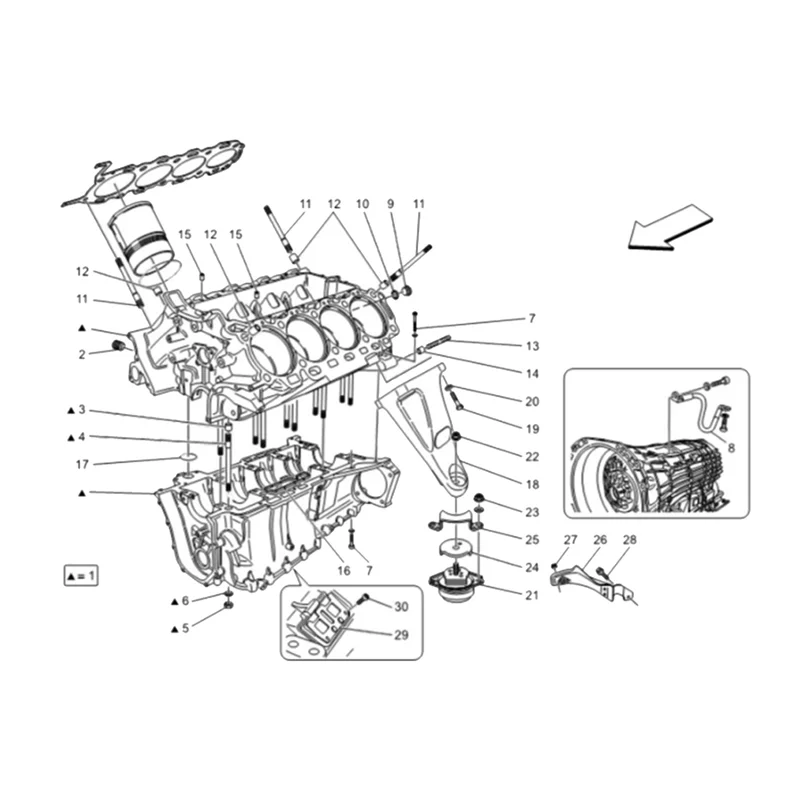 

Прочный подшипник с мягким вкладышем крепления двигателя премиум-класса для Maserati Quattroporte M139, Granturismo, Grancabrio 226572 269817 225839