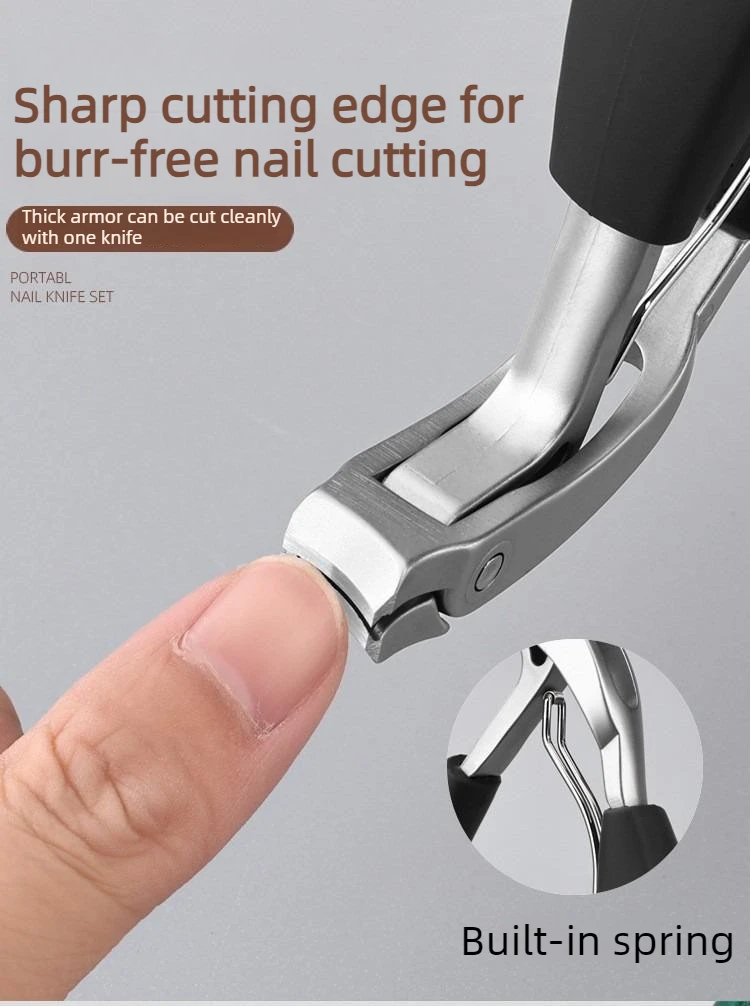 Edelstahl-Nagelknipser mit Großer Öffnung, Nagelknipser-Set, Dekorations-Nagelschneider, Werkzeuge für Eingewachsene Zehennägel – Detail 8