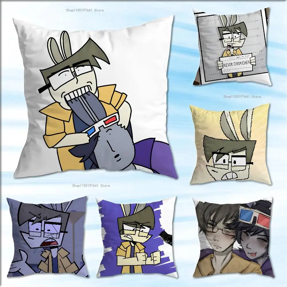 Fanart T-Trevor Carmichael Anime Celebrity Merchandise All-Match Printed Pillow Case Sofa Car Office Room Decoration Protector