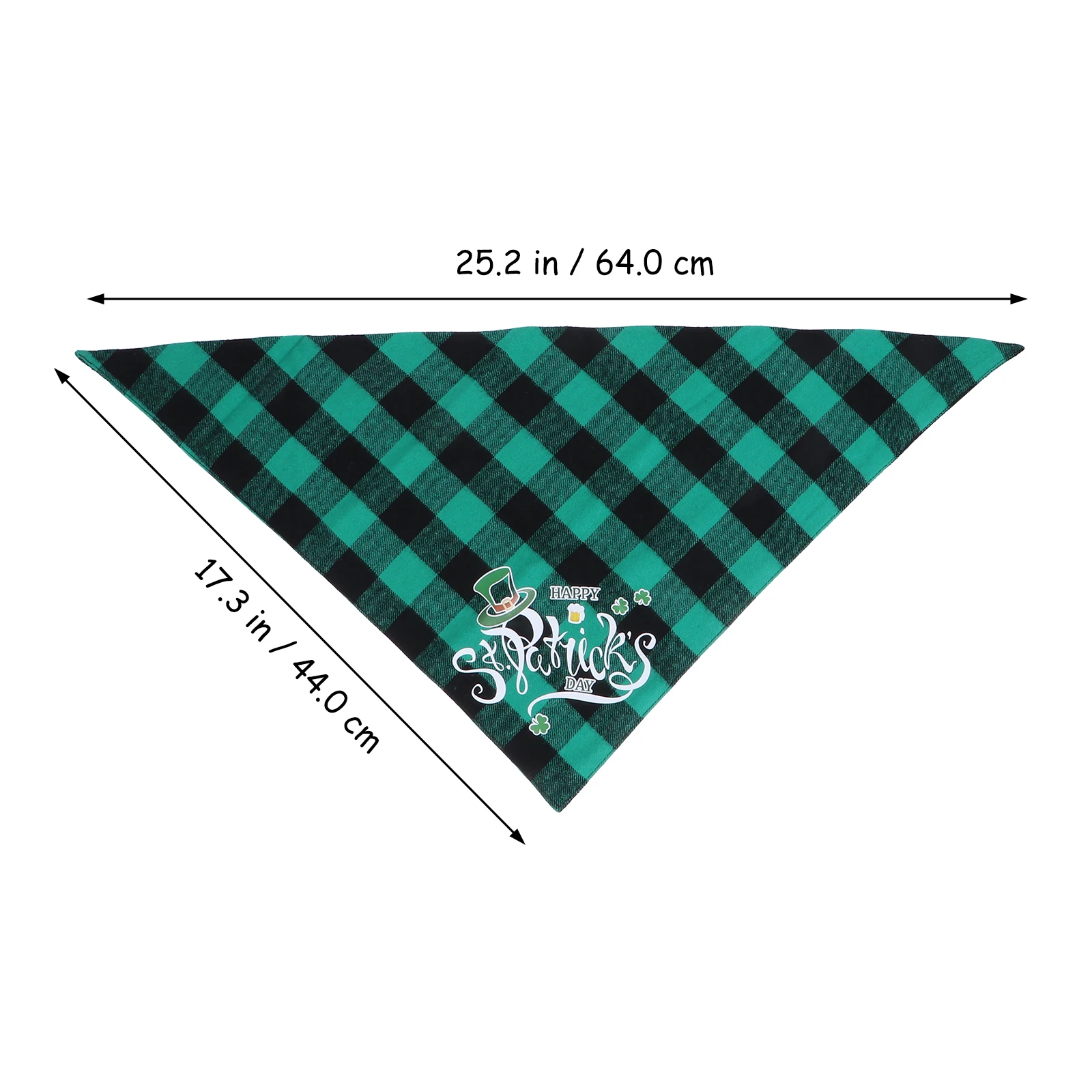 

2Pcs Pet Bandana Triangle Scarf Festive St Patrick's Day Cotton Dog Accessories