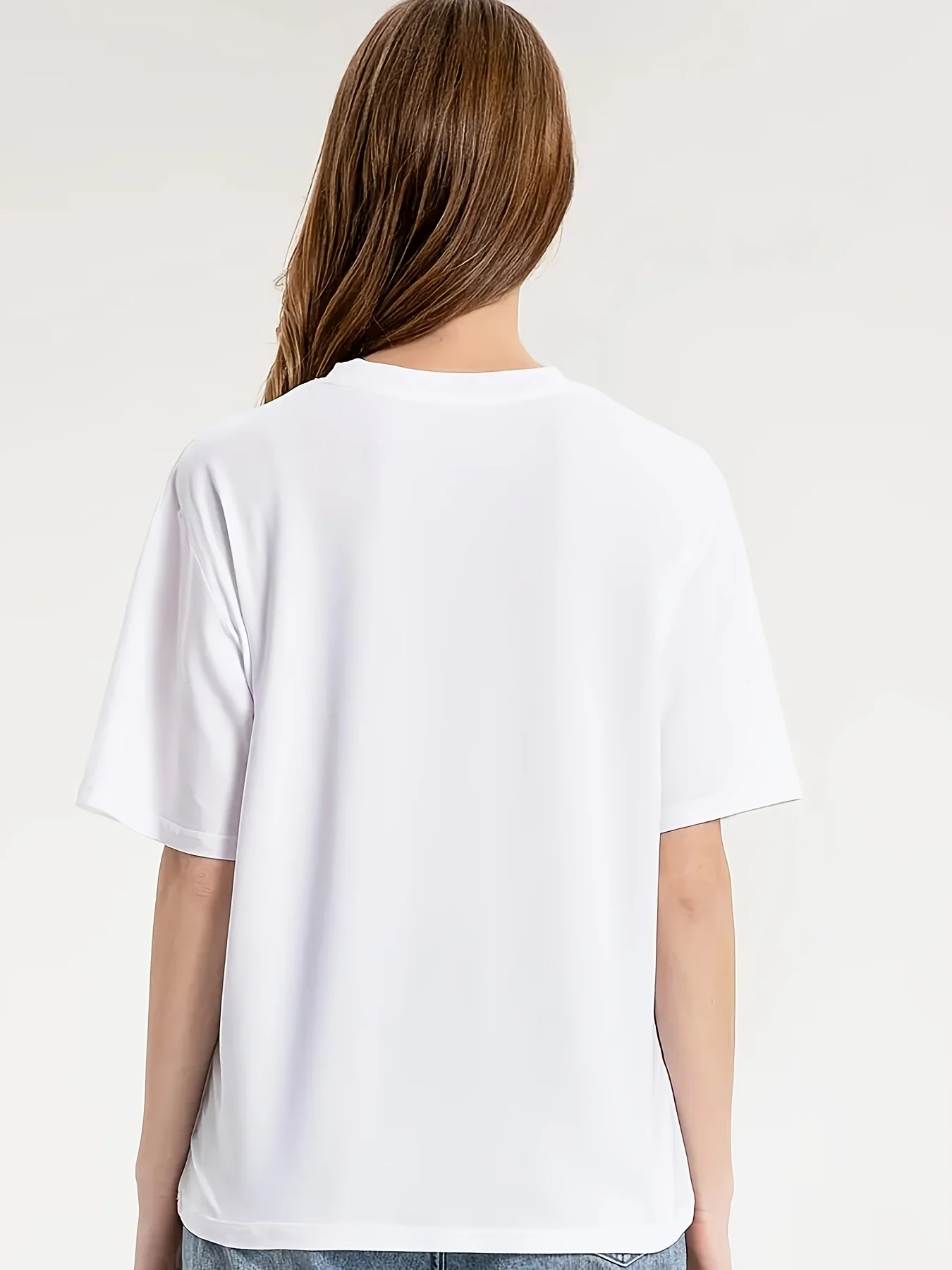 T-Shirt Vintage imprimé raton laveur pour femmes, haut décontracté à manches courtes et col rond, mélange de Polyester tricoté coupe ample, printemps/été