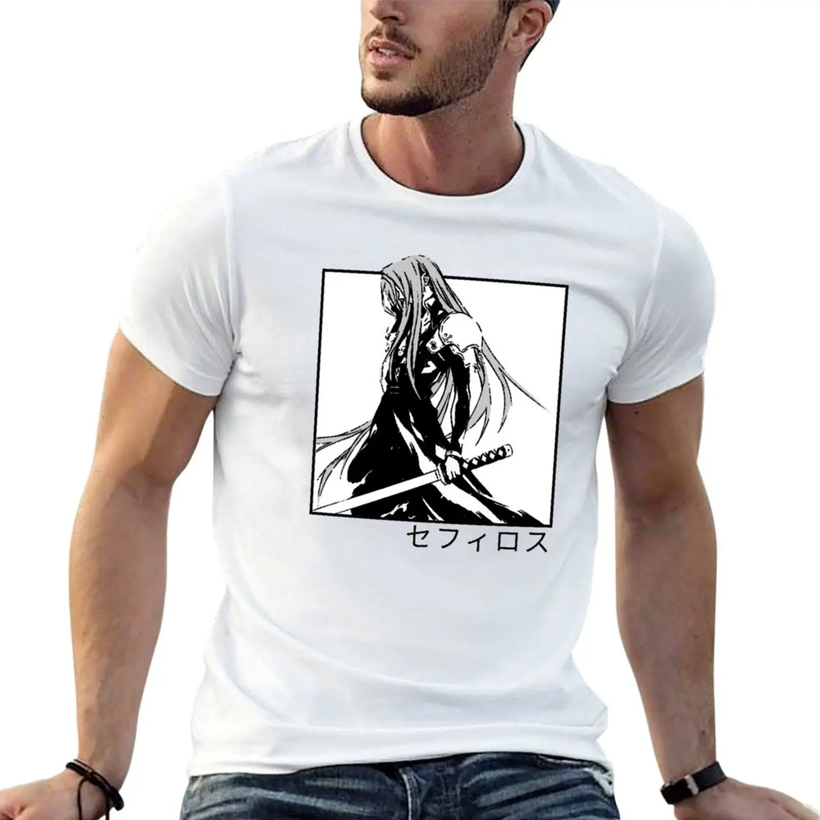 

sephiroth ffvii T-Shirt man t shirt luxury man t shirts high quality luxury brand T-Shirt