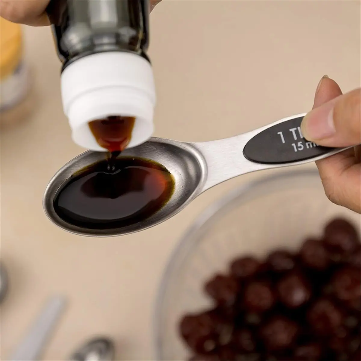 giftnew 13 Pack Measuring Cups Baking Seasoning Set with Measuring Scale, Cooking and Coffee Measuring Spoons Stainless Steel