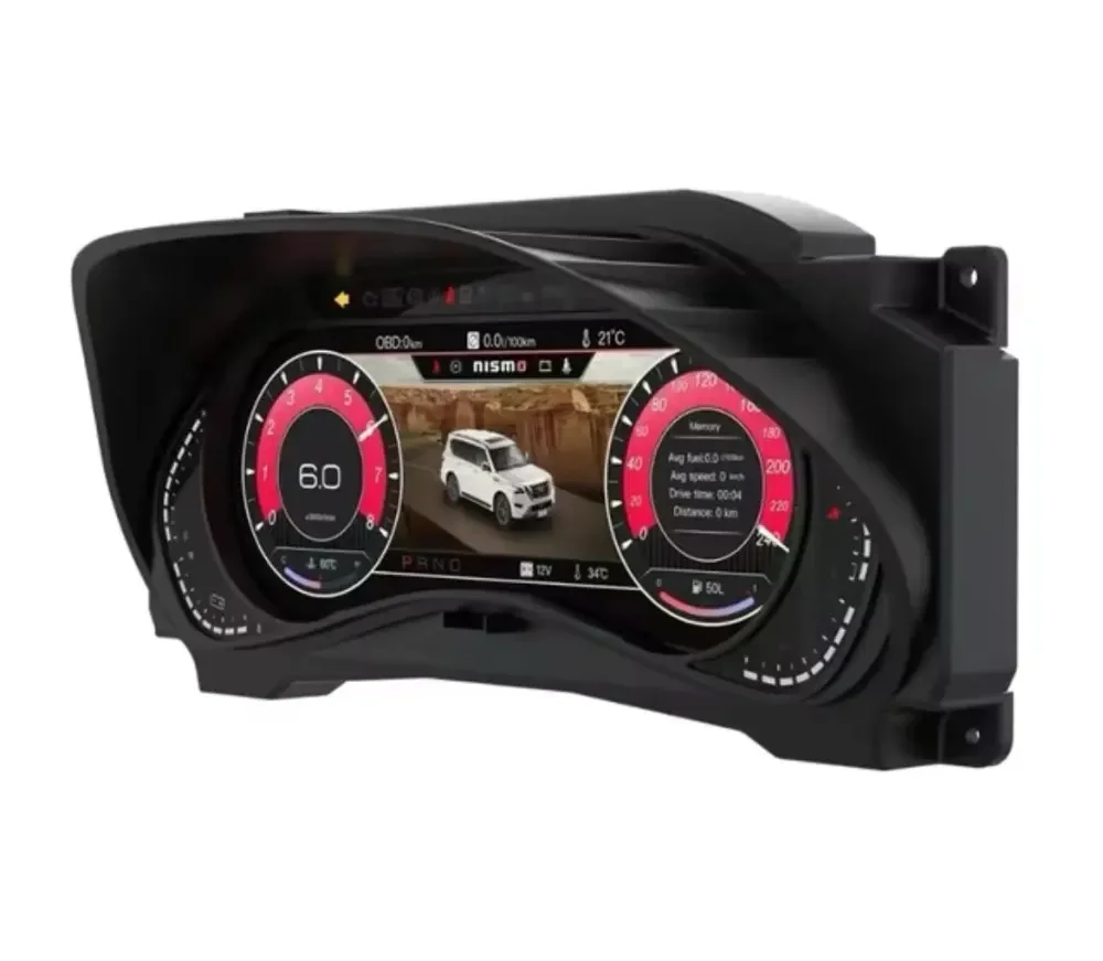 Dashboard LCD Digital Cluster Virtual Cockpit Instrument Panelfor nissan patrol y62 model 2014