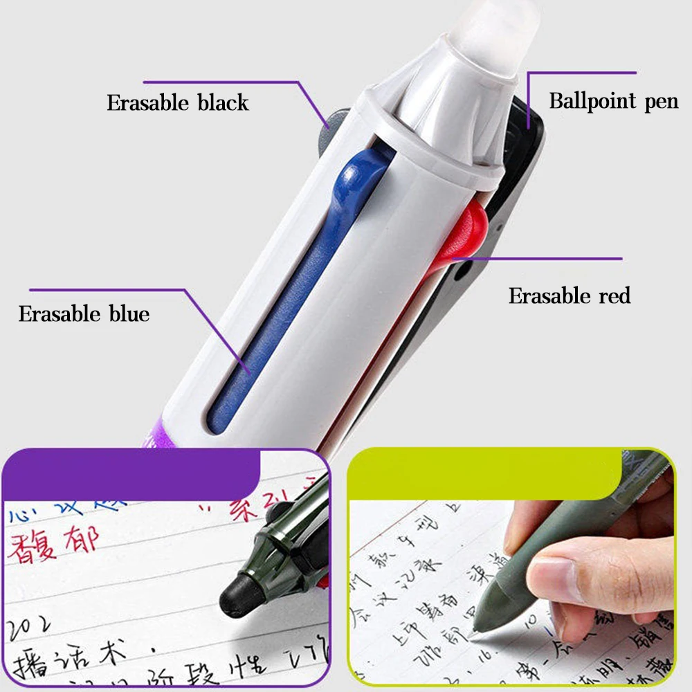 New Japan Pilot Multicolor Erasable Pens+ballpoint Pen 0.38/0.5/0.7mm FRIXION BALL SWITCH Black/Red/Blue Office Writing Supplies