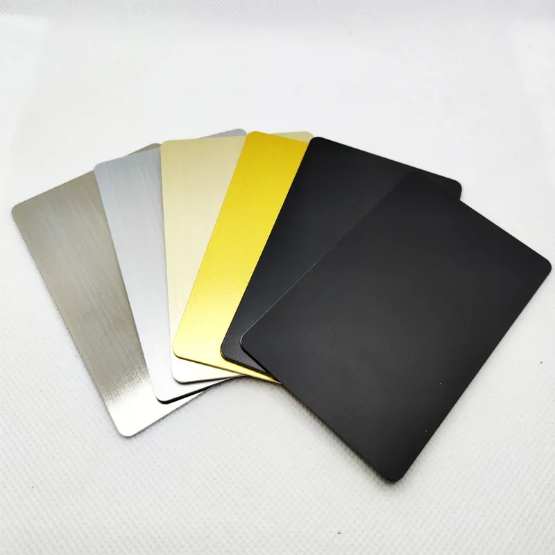 custom 15 Pieces 13.56MHZ 215 Chip Blank Metal and PVC Hybrid NFC Social Identification/Access Control/Business Card