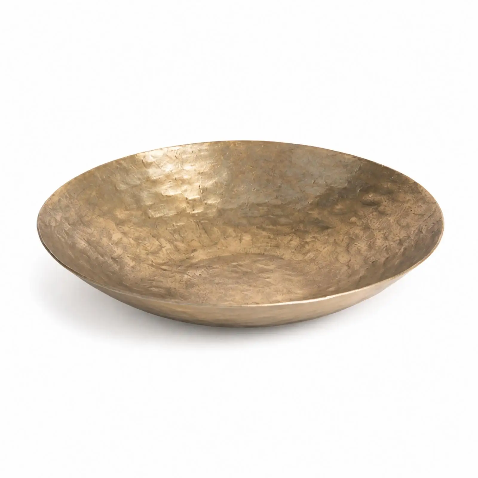 Hammered Elliptical Tray for Serving Guests Snacks Organizing Keys Mail Raised Edge Kitchen Counter Decor Piece