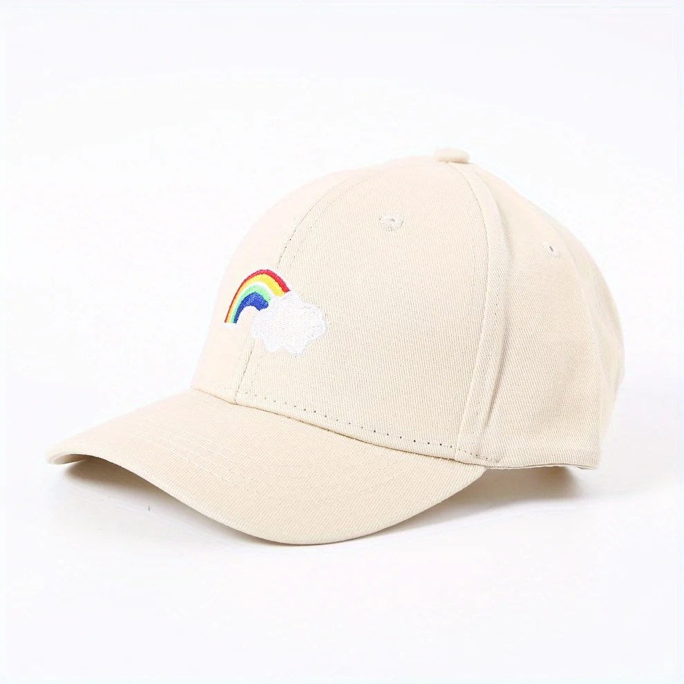 

Polyester Baseball Cap Curved Brim Solid Color Design Breathable Sun Protection Unisex Outdoor Sports Adjustable Hat