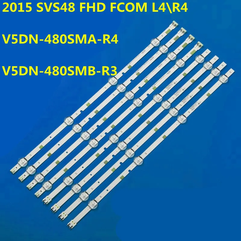 

20 комплектов светодиодной ленты для подсветки 2015 SVS48 FHD FCOM L4\R4 V5DN-480SMA-R4 V5DN-480SMB-R3 UE48J5200 UE48J5202 UE48J5250 HG48AE570SJ