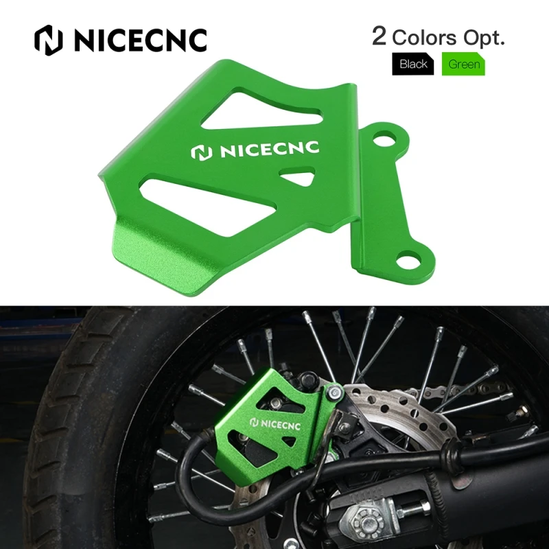 

NiceCNC Motorcycle Rear Brake Caliper Guard Protector For Kawasaki KLR650 KLR 650 2008-2024 2023 2022 2021 2020 2019 2018 2017