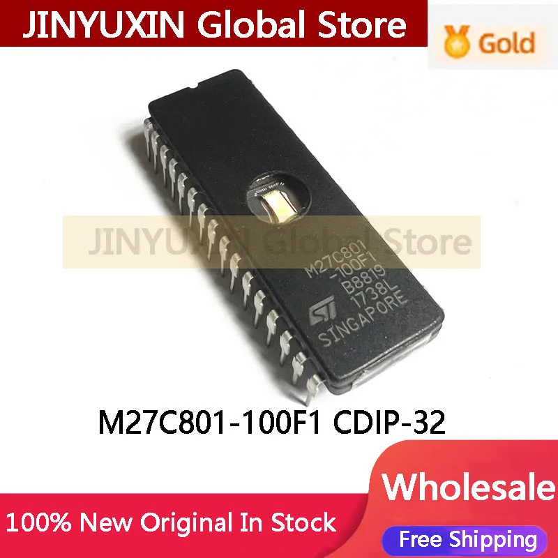 2-5PCS M27C801-100F1 CDIP-32 M27C801 100F1 IC Chip in Stock Wholesale