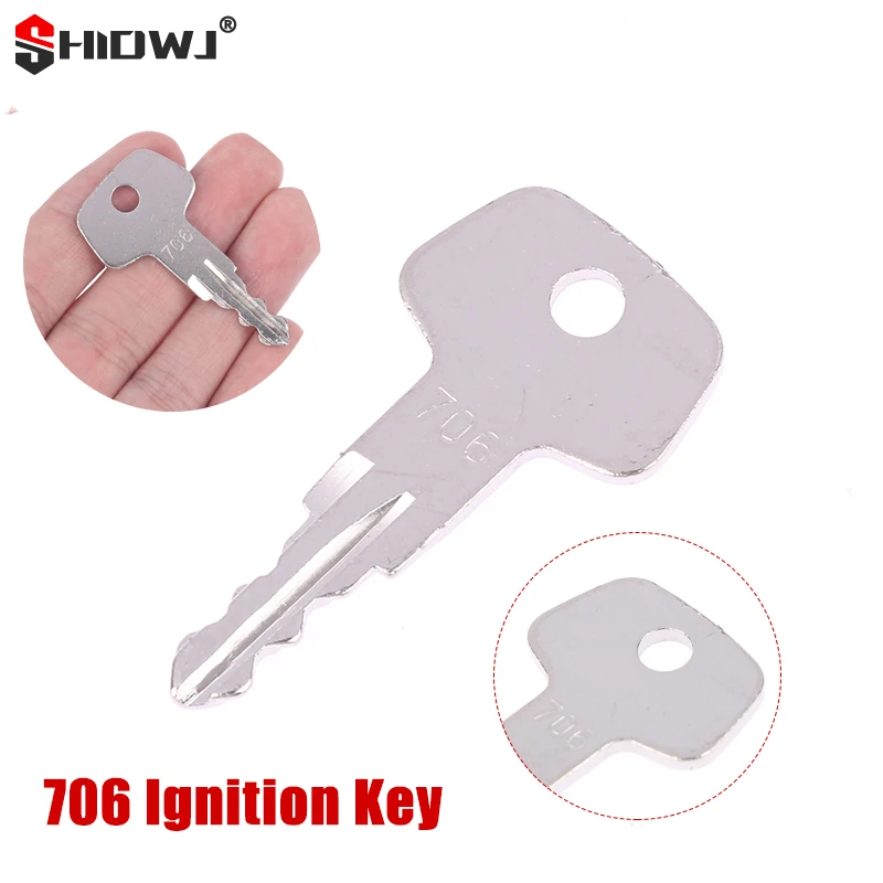 1 PCS 706 Ignition Key For Liebherr Excavator Fuel Cap Fuel Cap Key for Liebherr