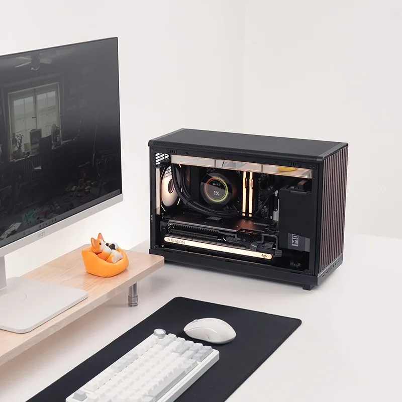 A3 wood grain version 9800X3D/5070Ti/5090 mini i7 desktop assembly game computer ITX console
