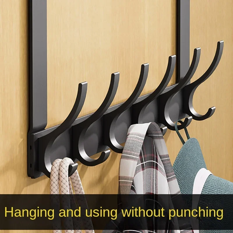 

Behind The Door No Punching Hallway Artifact Wall Hanger on The Door Strong and Traceless Clothes Hook