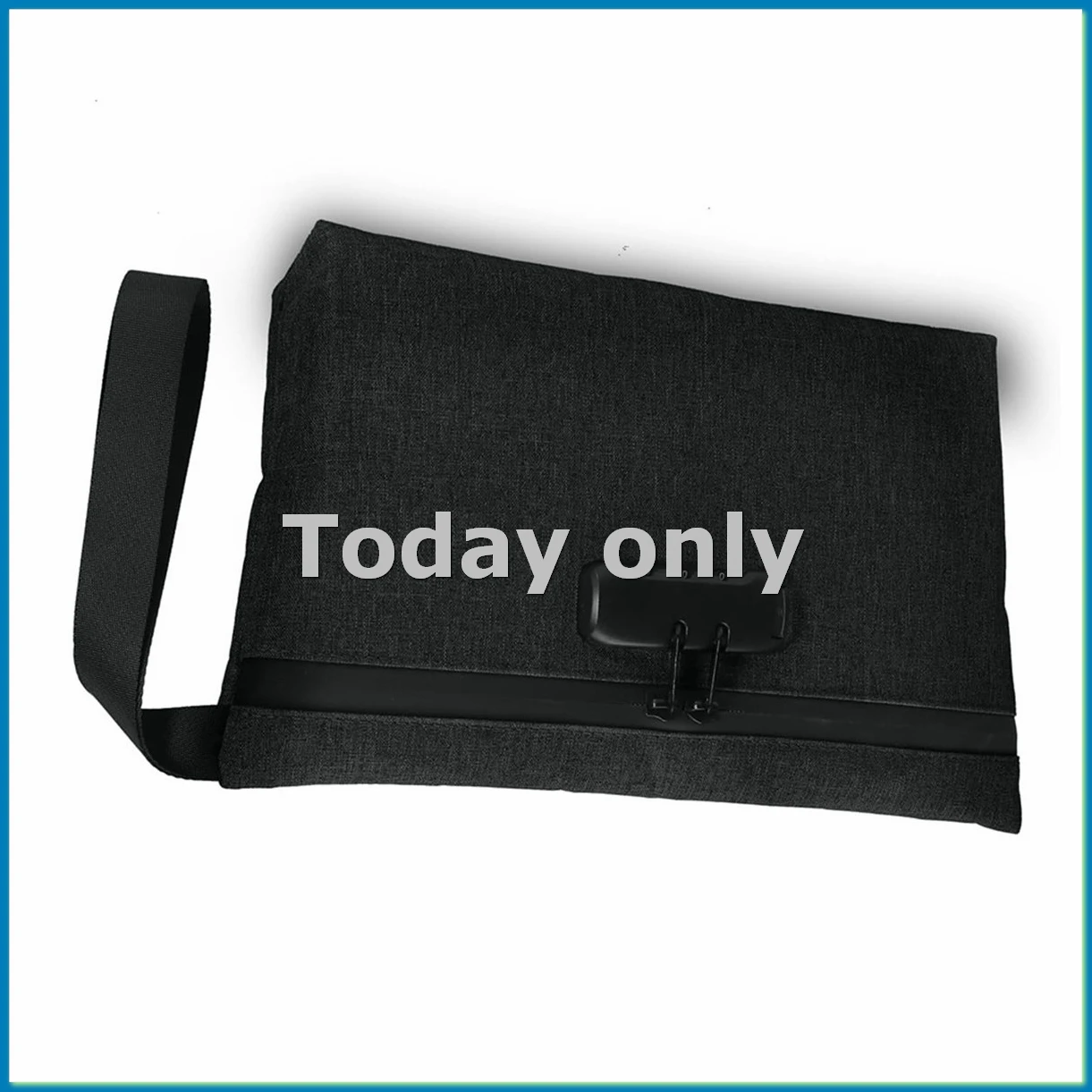 

Сумка для денег с замком, запираемая сумка для наличности, водонепроницаемая банковская сумка на молнии с замком для денег и мобильного телефона B-A33R