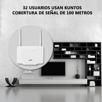 Bezdrátový 4G router 300Mbps LTE modem externí anténa slot pro SIM kartu zástrčka EU pro domácí cestování nebo práci 10 nejlepší prodej 4G LTE router s venkovní anténou - №2