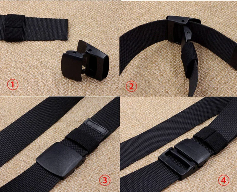 Herren Reise-Diebstahlschutzgürtel Nylon-Hüftgurt mit Reißverschluss Versteckte Geheimgeldtasche Outdoor-Sicherheitsgürtel für den Täglichen Gebrauch 6 Farben – Detail 1