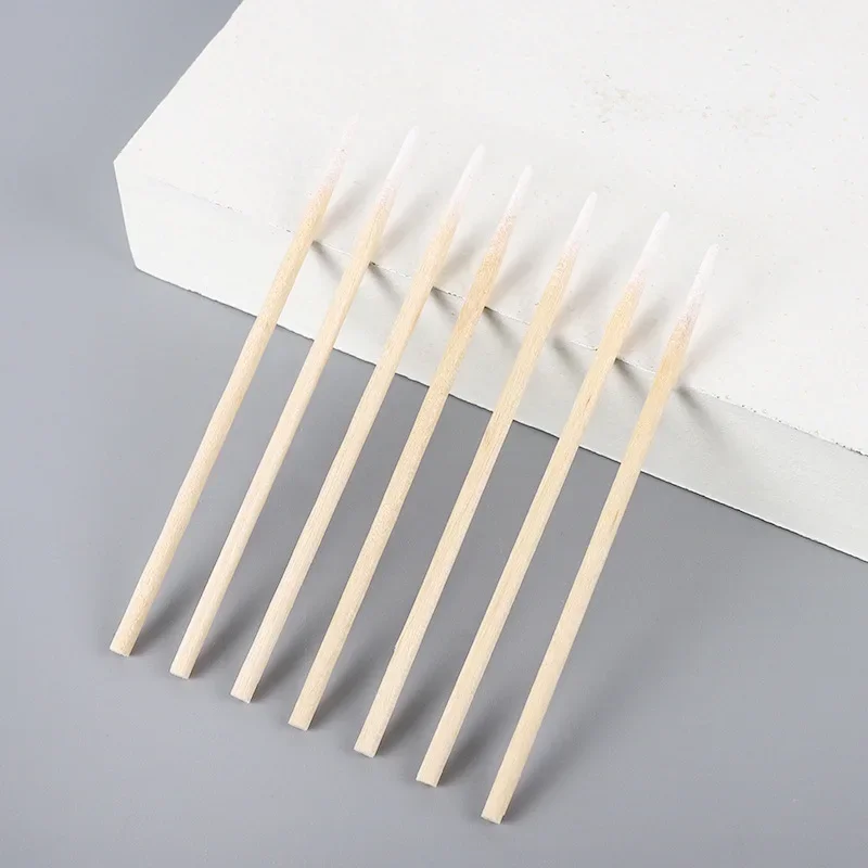 Permanent cosmetic cotton stick, 100 pieces, 7 cm/10 cm