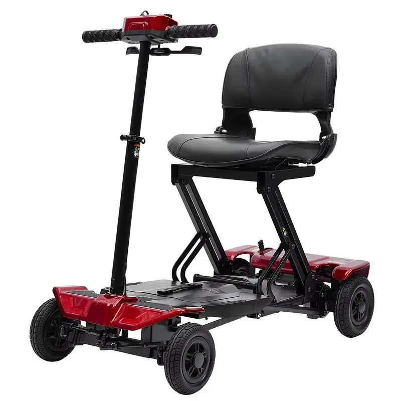 2024 car folding hot sale mobile all terrain light travel 4 wheels the elderly electric scooter