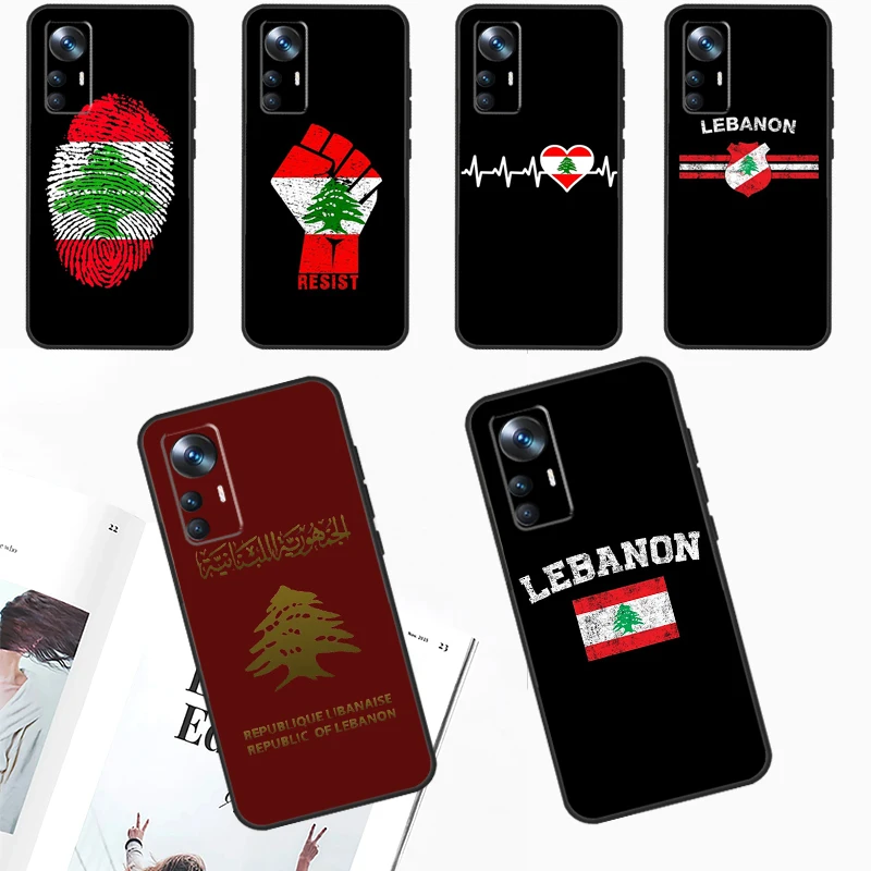 Lebanese Lebanon Flag For POCO M6 Pro X6 Pro X3 X5 F3 F5 M5s Phone Case For Xiaomi 14 12T 11T 13T Pro 12 13 Lite