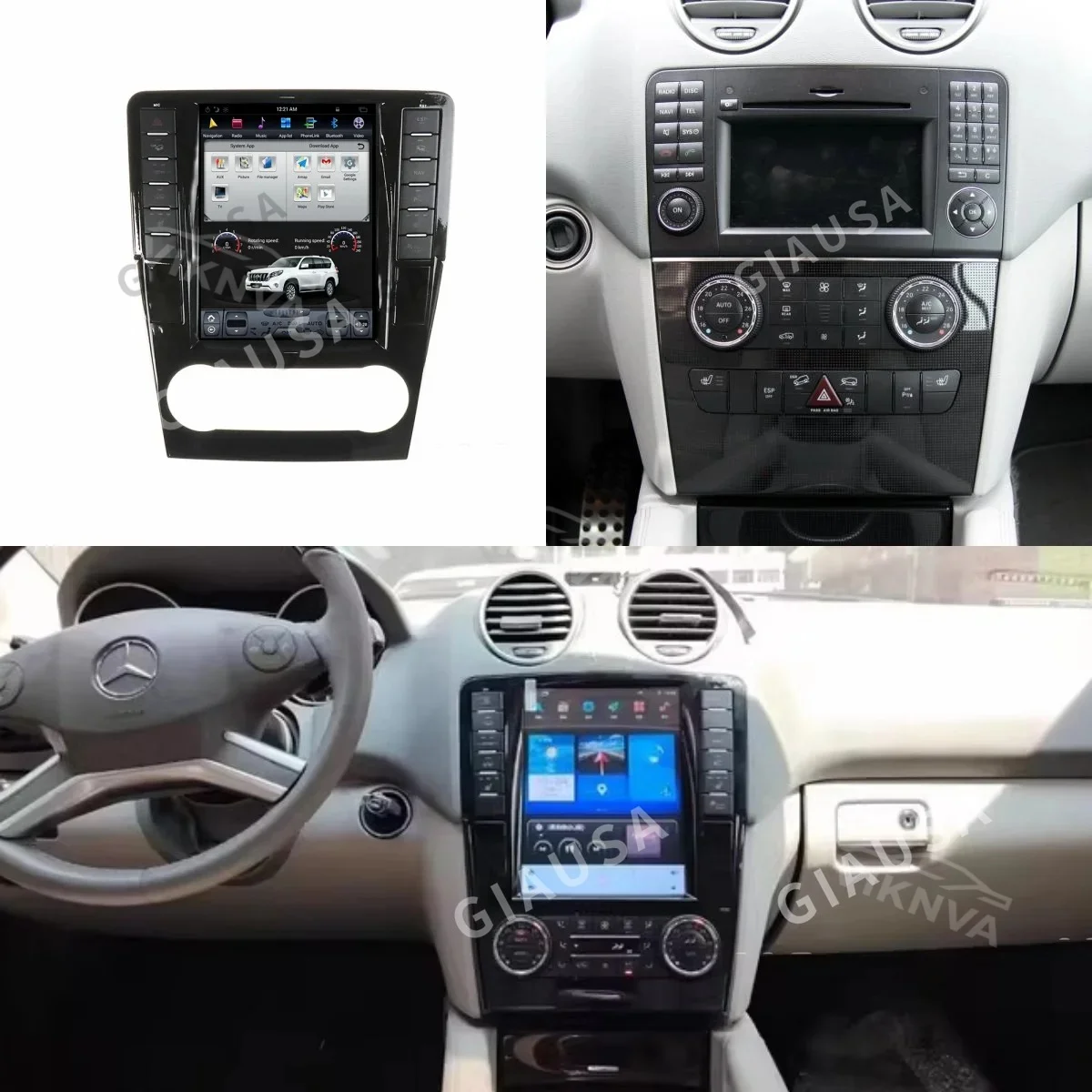 Car Radio Multimedia Player with GPS Navigation for Mercedes Benz ML W164 W300 ML350 ML450 ML500 GL X164 G320 GL350 GL450 GL500