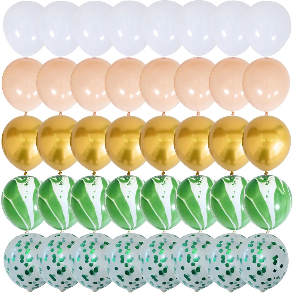 40PCS Golden yellow white Balloons Gender Reveal Wedding Valentine's Day Baby Shower Birthday Globos Party Decorations