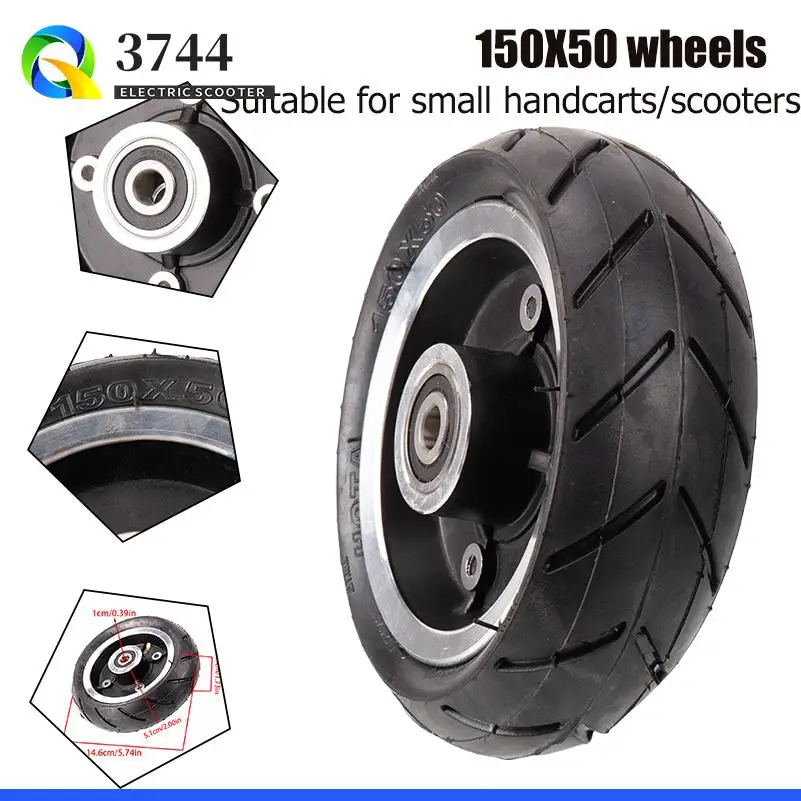 

Suitable for small handcart/scooter accessories 150X50, with high-quality, stable and durable wheel material