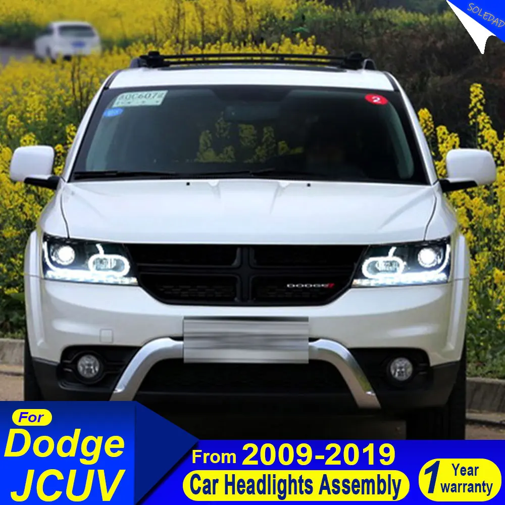 

A pair Car Headlights For Dodge Journey 2009-2019 Upgrade Modified NEW Challenger LED Headlamp Front Lights Assembly Accessories