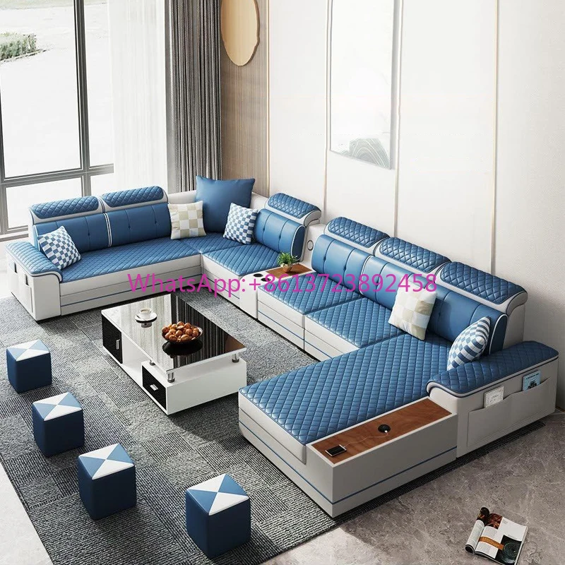 

Factory Wholesale Fabric High-density Sponge Sectional Couch Furniture Set Living Room Sofas