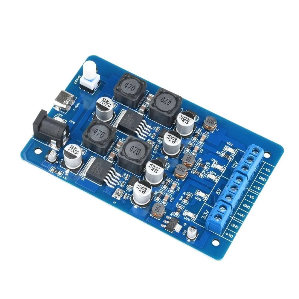 DC-DC Converter 5V to 3.3V/±4.5-±25V Output Voltage Adjustable Step-up and Step-down Power Supply Module Type-C/DC Power Supply