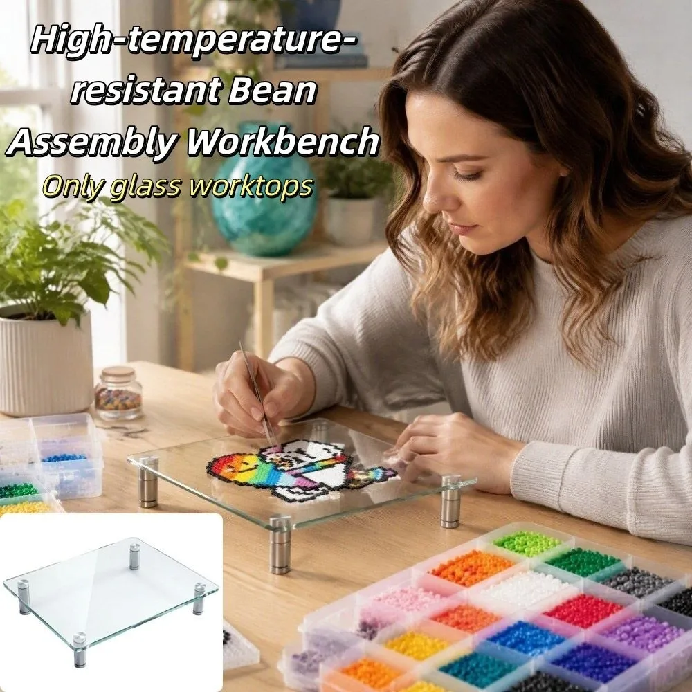 High Temperature Resistant Fuse Beads Workbench Thickened Thick Ironing Board Tempered Glass Heat Dissipation Ironing Station
