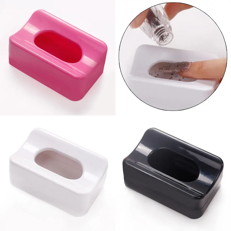 1 pz Nail Glitter paillettes scatola di riciclaggio senza disordine Nail Dipping Powder Holder Nail Art Tray Storage Case strumenti per Manicure