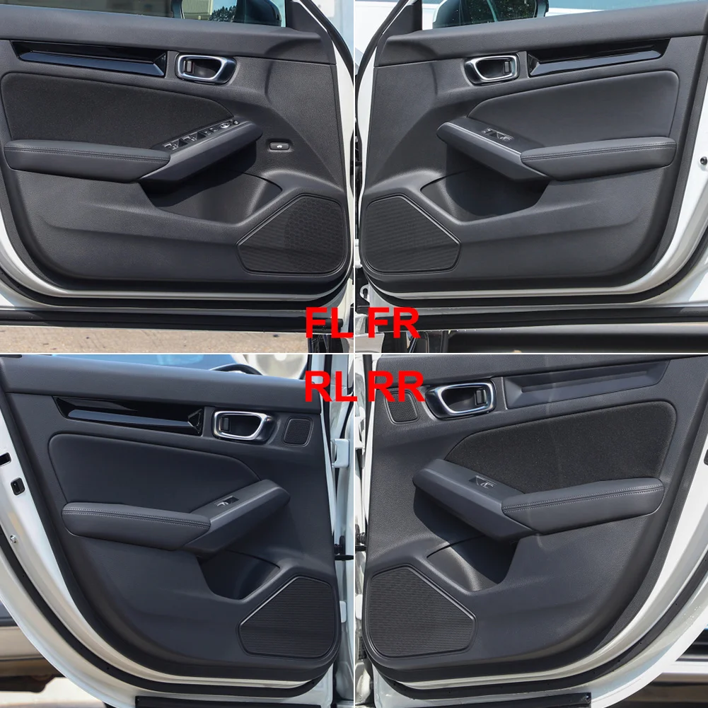 4Pcs Car Front Rear Door Anti Kick Pad Protection Cover For Honda 11th Civic 2022+