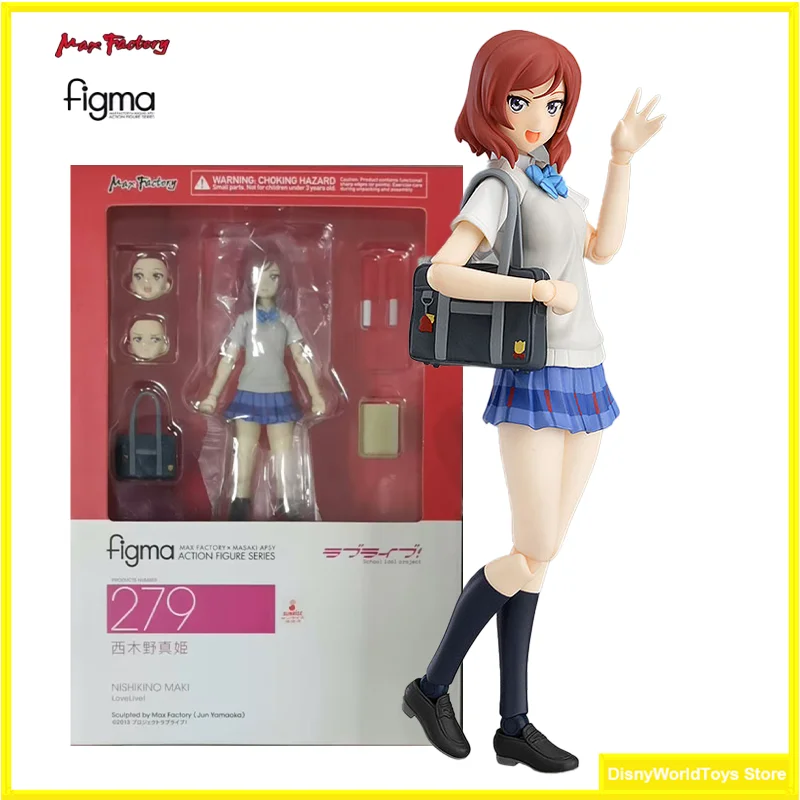 100% Original Figma 279 Love Live Nishikino Maki en Stock Anime colección de figuras de acción modelo Juguetes