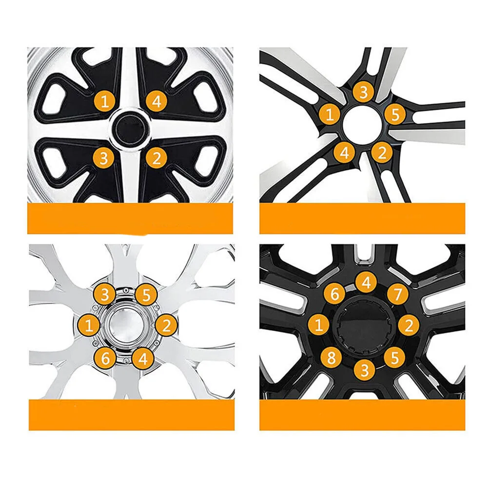 24PCS M12x1.5 Wheel Nuts Black Lug Nut Socket For LandCruiser Prado For Ford Closed End Bulge Acorn Style Lug Nuts
