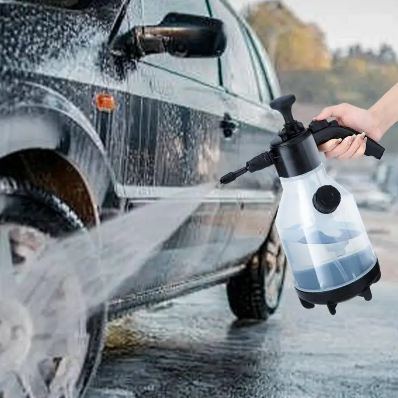 

Foaming Car Wash Sprayer Handheld Watering Can Pressure Sprayer Bottle With Three Nozzles 2L Bottles Car Soap Sprayer Foam