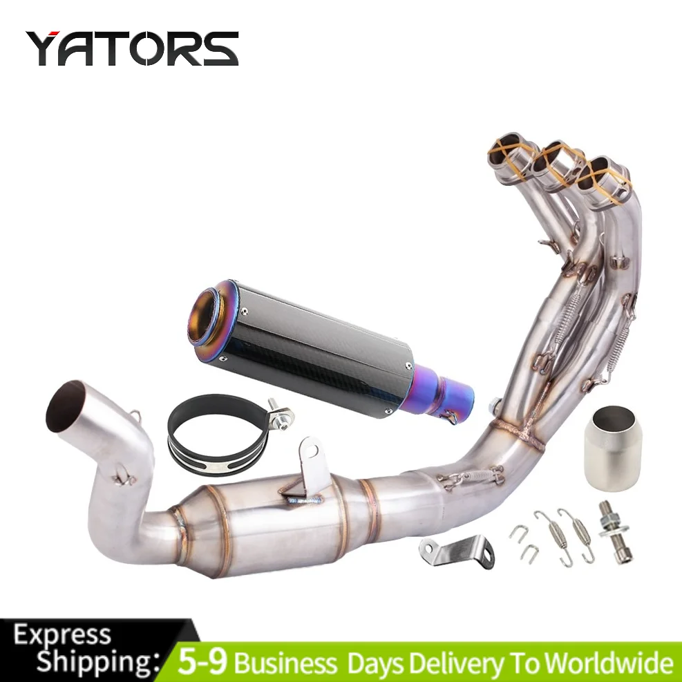 

For Yamaha MT-09 FZ09 2021-2024 Slip On 51mm Muffler Tips Header Exhaust Pipes Exhaust Systems